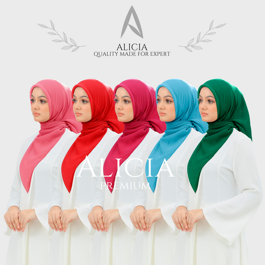 Bawal Alicia Plain Bidang 45