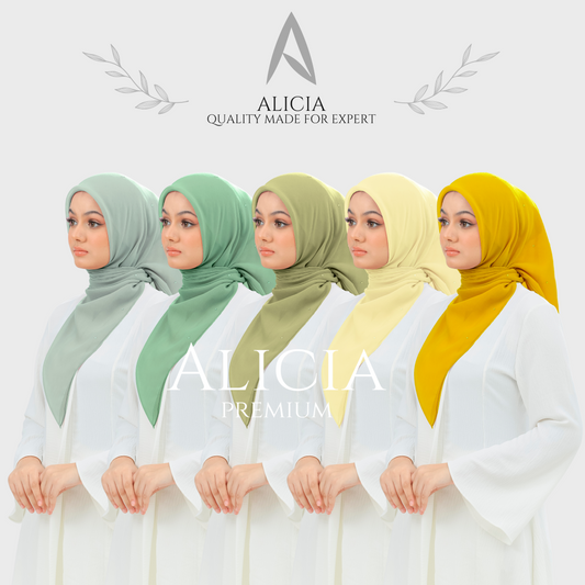 Bawal Alicia Plain Bidang 45