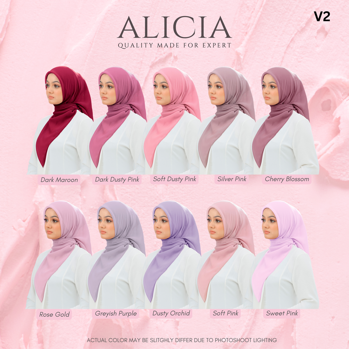 Bawal Alicia Plain Bidang 50