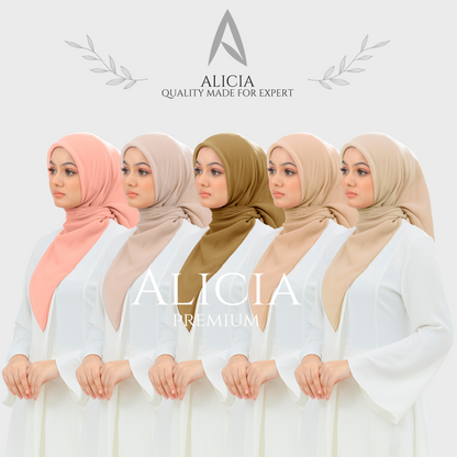 Bawal Alicia Plain Bidang 45