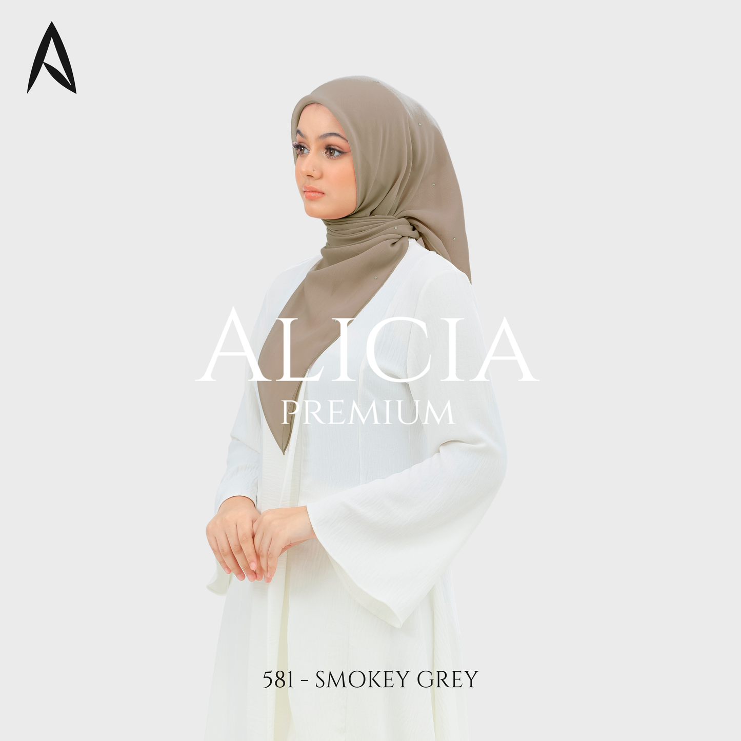 Bawal Alicia Plain Bidang 45