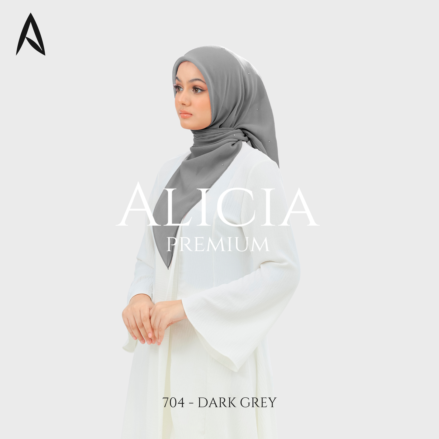 Bawal Alicia Plain Bidang 45