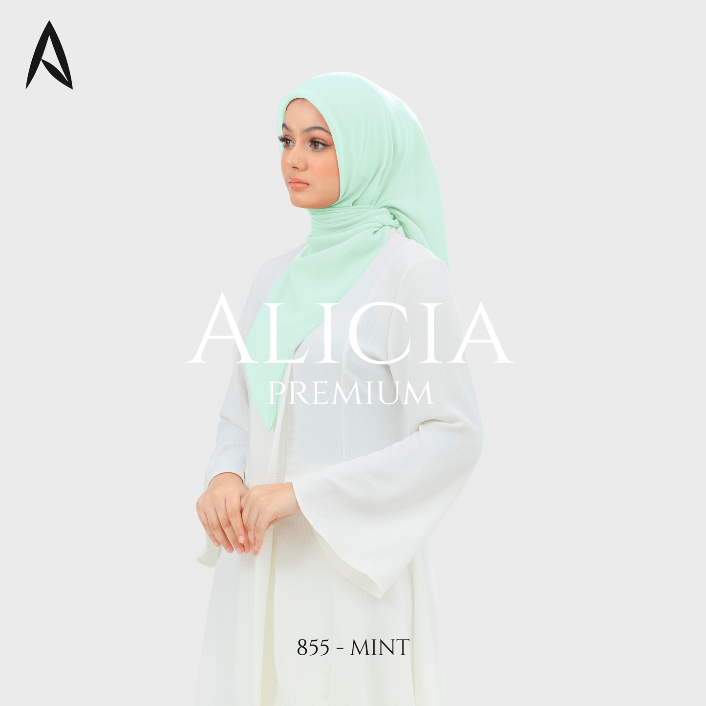 Bawal Alicia Plain Bidang 45