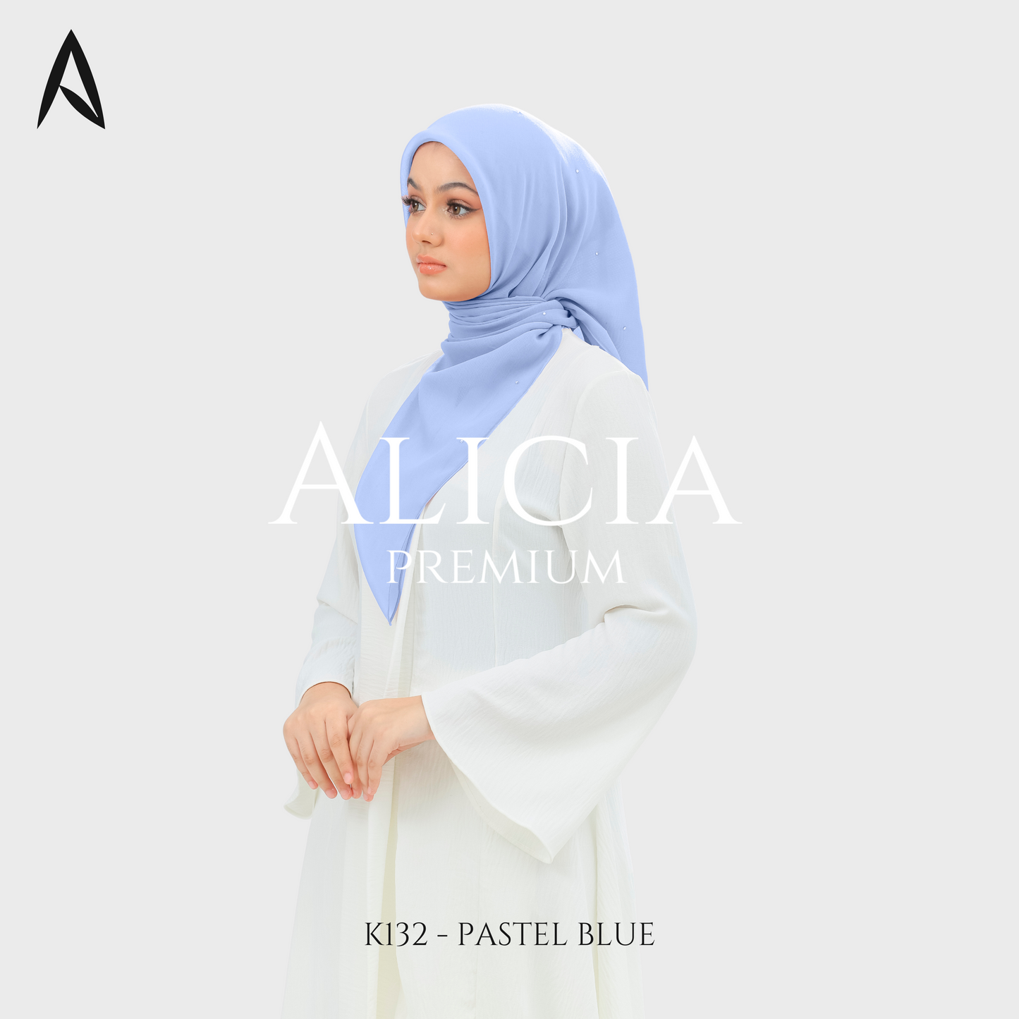 Bawal Alicia Plain Bidang 45