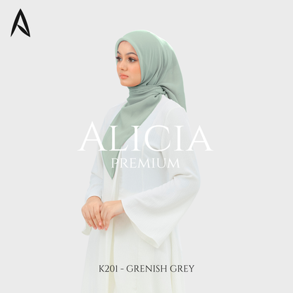 Bawal Alicia Plain Bidang 45